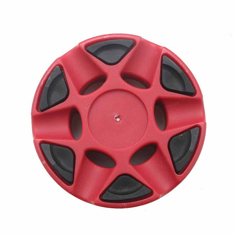 Red and black wheel